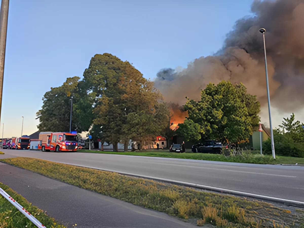 Brand i bondegård
