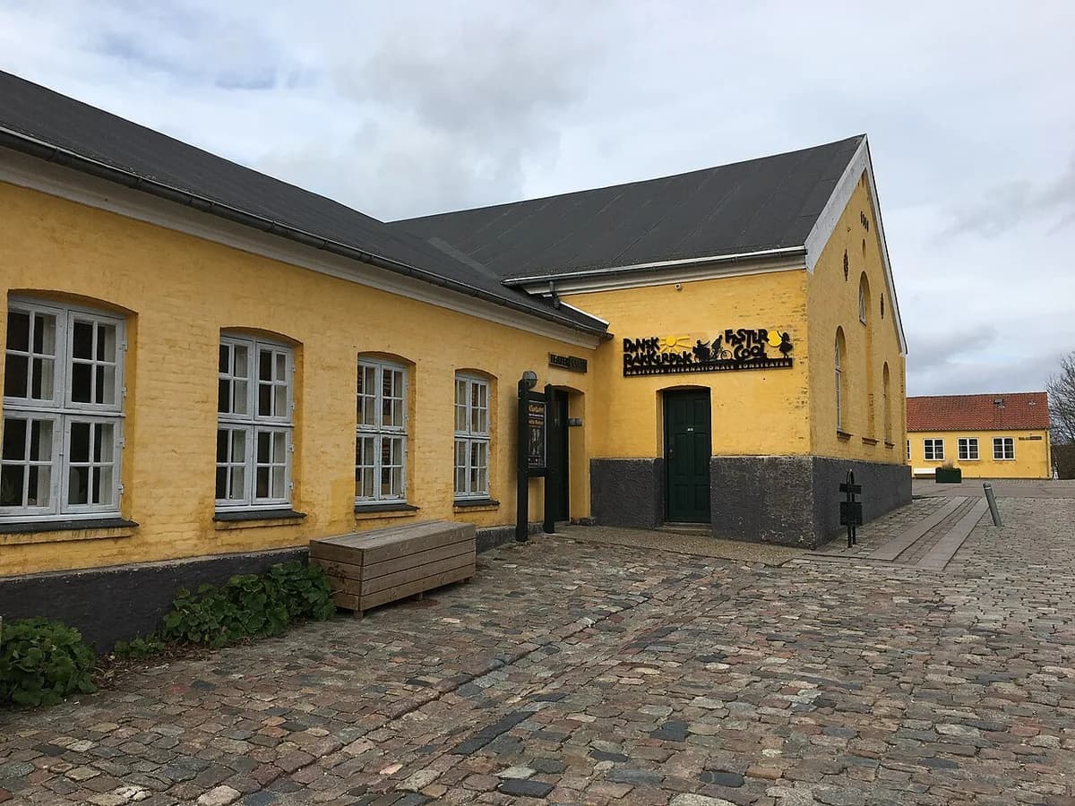 Entrance to Næstved Theatre building in Næstved.
